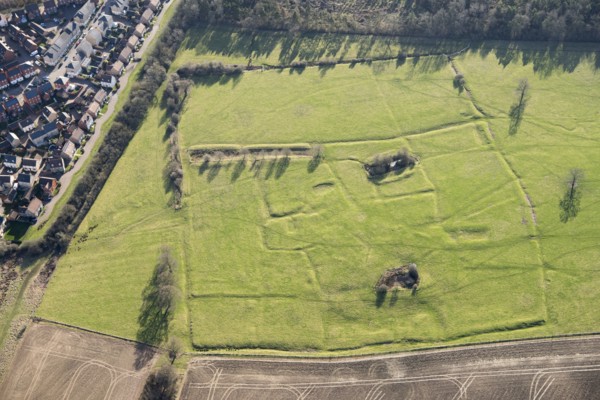 Snelshall Benedictine Priory, a moated priory site and fishponds, Whaddon,  Buckinghamshire, 2018.