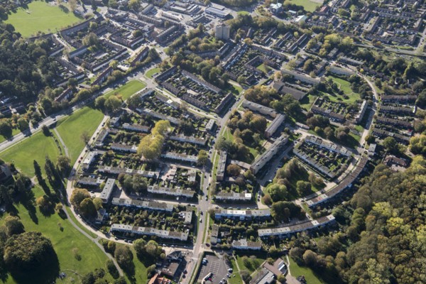Mark Hall North housing estate, Harlow, Essex, 2018.