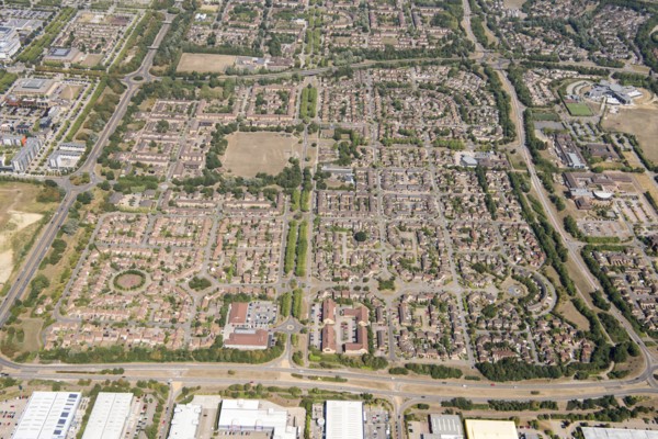 Oldbrook housing estate, Milton Keynes, 2018.