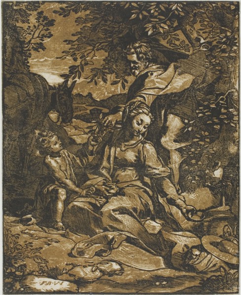 Rest on the Flight into Egypt, after 1570.