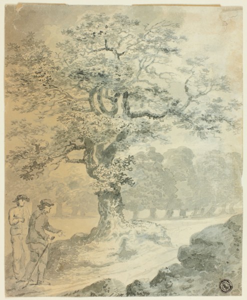 Landscape with Two Male Figures, n.d.