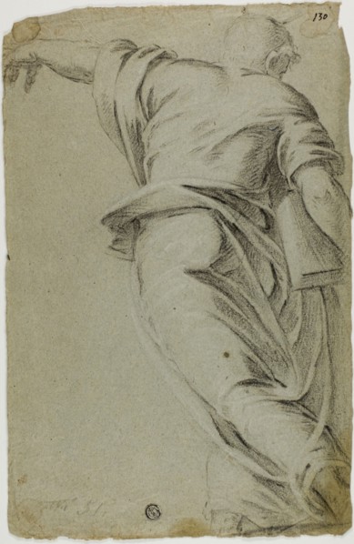 Moses Striding to the Left, Pointing with Left Hand, n.d.