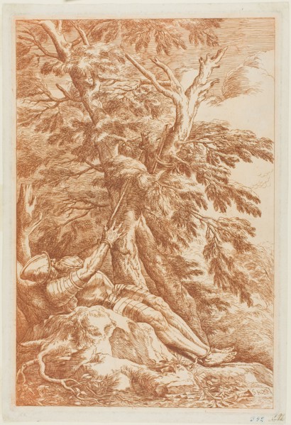 Saint William of Maleval, c. 1780. In penitence, contemplating cross.