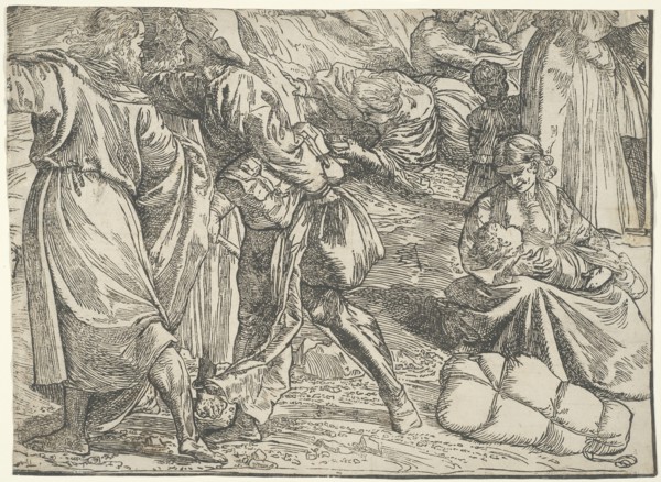 The Submersion of Pharaoh's Army in the Red Sea, c. 1515, printed 1549.
