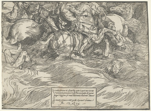 The Submersion of Pharaoh's Army in the Red Sea, c. 1515, printed 1549.
