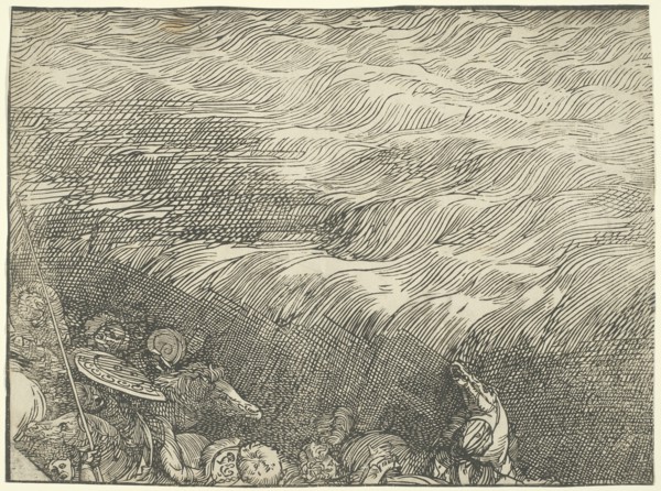 The Submersion of Pharaoh's Army in the Red Sea, c. 1515, printed 1549.