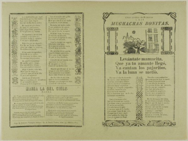 Unas lindas mañanitas a las muchachas bonitas (A Lovely Serenade for the Pretty Ladies), n.d.