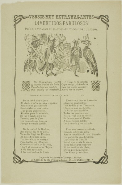 Very Extravagant Verses, c. 1911.