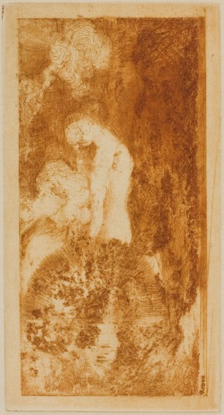 Bather, 1904. Attributed to Odilon Redon.