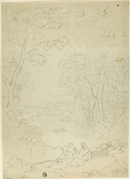Rest on the Flight into Egypt, n.d. Attributed to Richard Wilson or after Claude Lorrain.