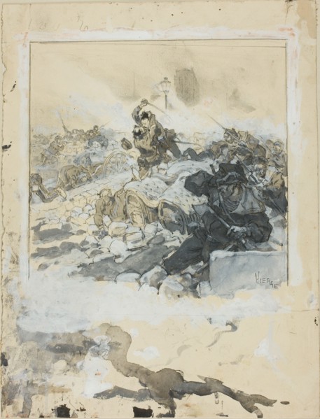 Scene from the Suppression of the Paris Commune in May, 1871, c. 1871.