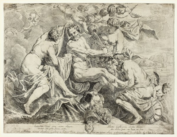 The Deification of Aeneas by Nymphs and Cupids, c. 1645.