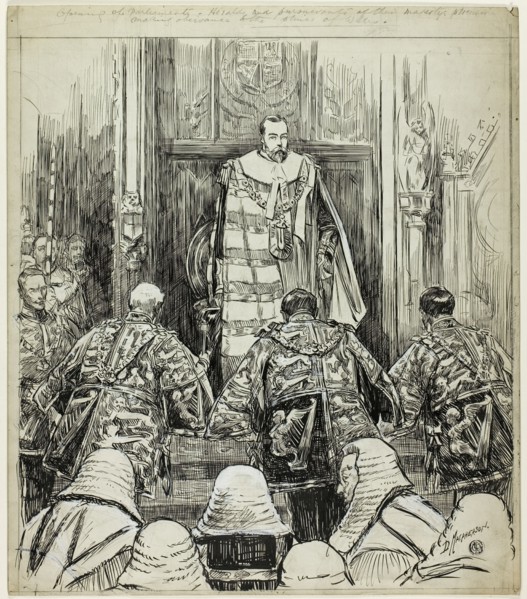 Opening of Parliament under Edward VII, c. 1904. Creator: Douglas Macpherson.