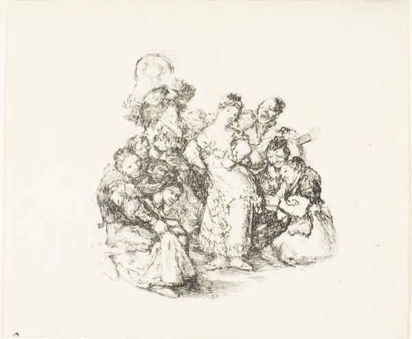 The Andalusian dance, 1825/26. Formerly attributed to Francisco Goya.