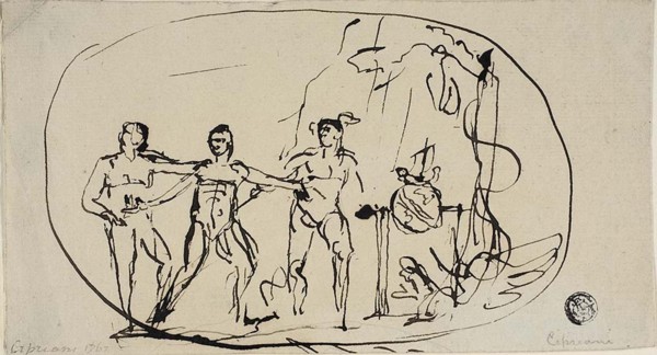 Three Figures, 1767.