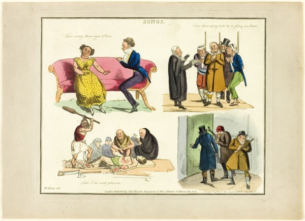 Plate from Illustrations to Popular Songs, 1822.