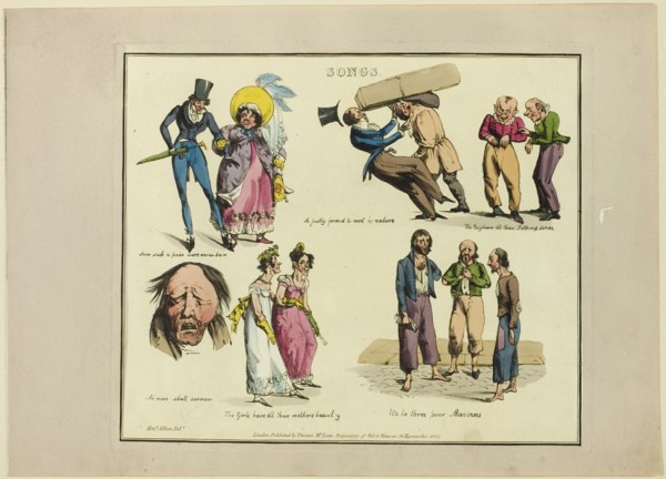 Plate from Illustrations to Popular Songs, 1822.