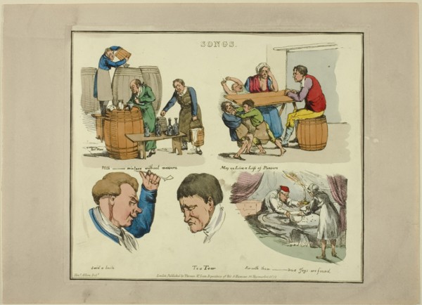 Plate from Illustrations to Popular Songs, 1822.