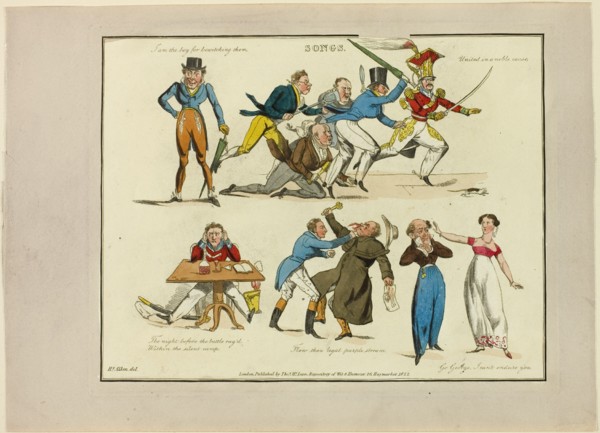 Plate from Illustrations to Popular Songs, 1822.
