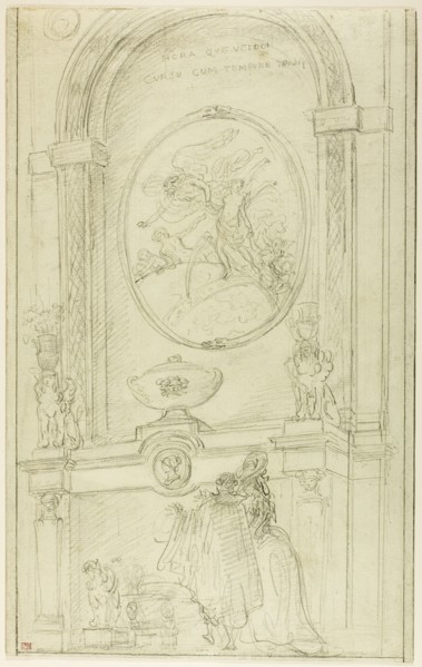 Interior with a Couple Before a Chimney-Piece, c. 1785.