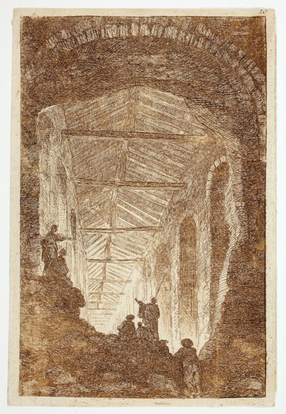 The Antique Gallery, plate ten from Les Soirées de Rome, n.d.