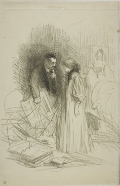 I don't dare take them down yet...it would hurt him too much, c. 1892.