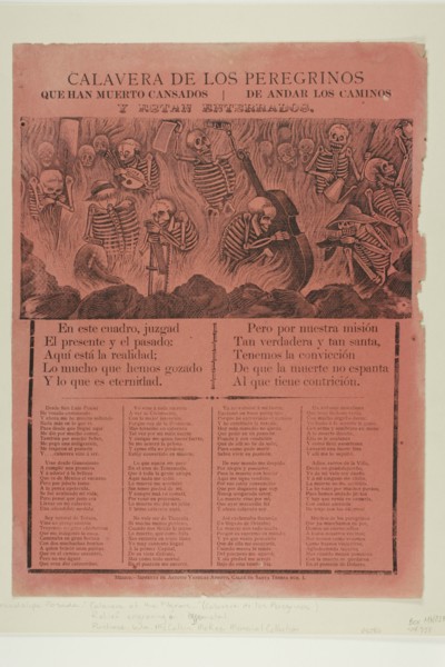 Calavera of the Pilgrims that Have Died Walking the Streets and Are Now at Rest, n.d.
