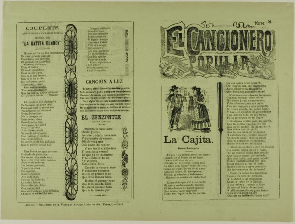 El cancionero popular, num. 8 (The Popular Songbook, No. 8), n.d.