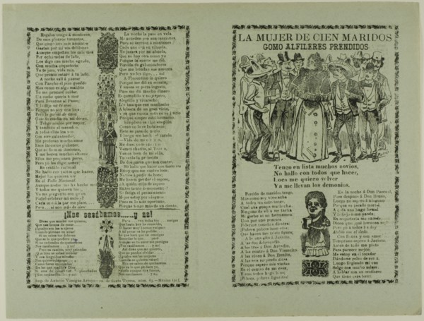 La mujer con cien maridos como alfileres prendidos (The women with hundreds of husbands like pins on fire), n.d.