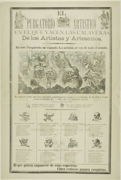 The Artistic Purgatory, Wherein Sprawl the Calaveras of Artists and Artisans, n.d.