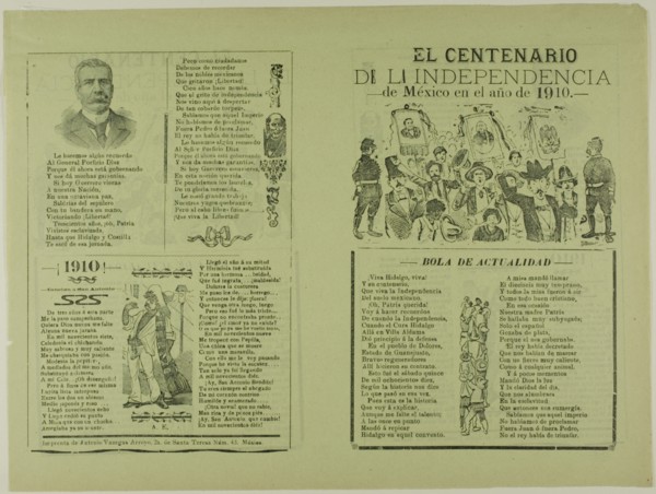 The Centennial of Mexico's Independence in the Year 1910, n.d.