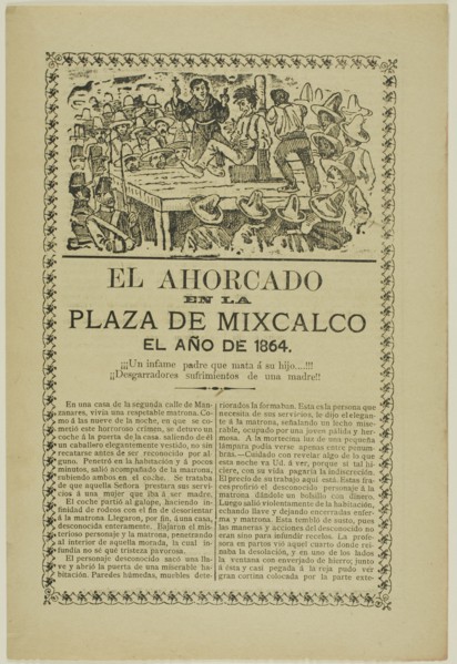 The Hanging in the Plaza of Mixcalco, the year 1864, 1864.