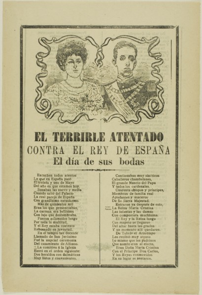 The Terrible Attempt Against the King of Spain, n.d.