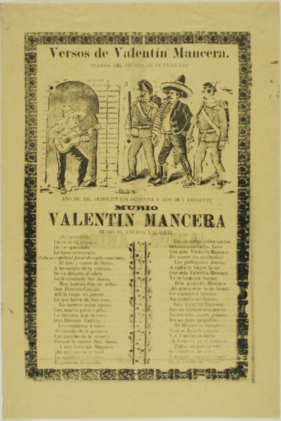 Verses of Valentin Mancera, n.d.