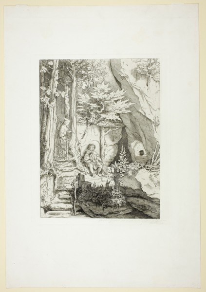 A Musician with a Hermit, n.d.