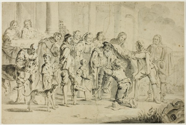 The Prodigal Son, n.d. Possibly after Gerard Hoet or Karel van Mander.