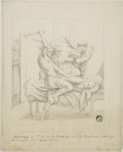 The Man Tormented by Dreams, c. 1812. Possibly after Peter Paul Rubens.