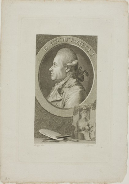 Portrait of Daniel Chodowiecki, after 1773. Possibly by Christian Gottlieb Geyser.