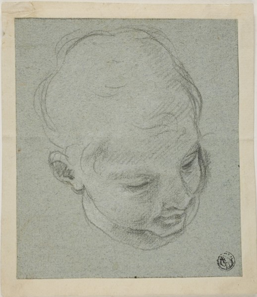 Young Boy's Head, n.d. Style of Guido Reni.