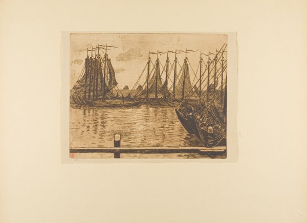 Fishing Fleet, from the seventh album of L'Estampe originale, 1893, published 1894.