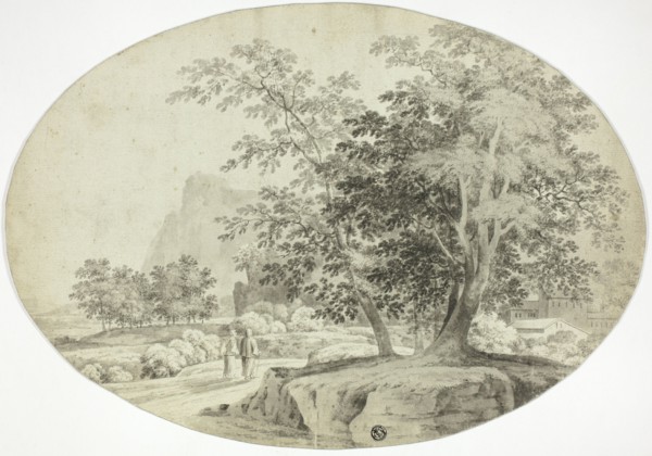 Two Pilgrims on a Wooded Road, n.d.