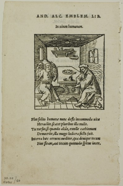 Illustration from Livret des Emblemes by Andreas Alciatus, plate 66 from Woodcuts from...1937. Creator: Unknown.