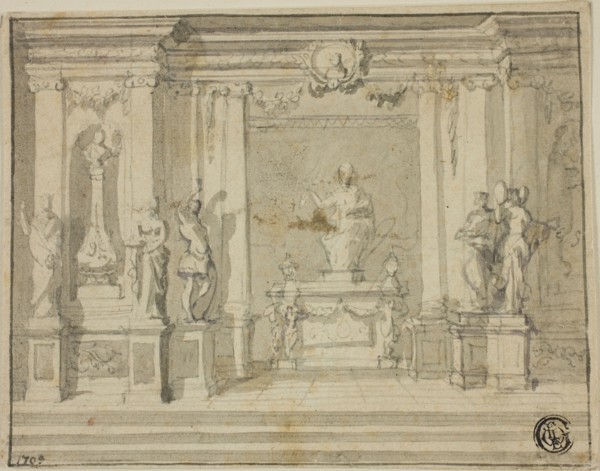 Inner Portico with Statues, n.d.