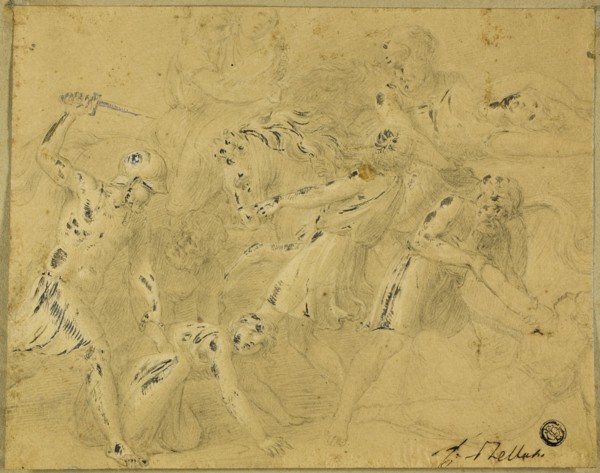 Rape of the Sabines, 18th century. Roman mythology.