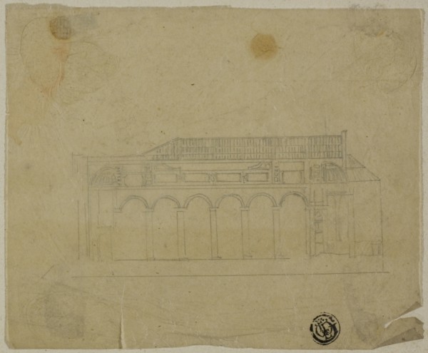 Cross-Section of Basilica, n.d.