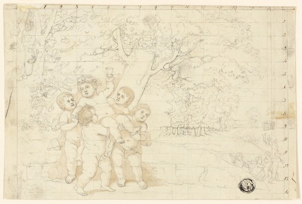 Putti Carrying Young Bacchus, n.d.