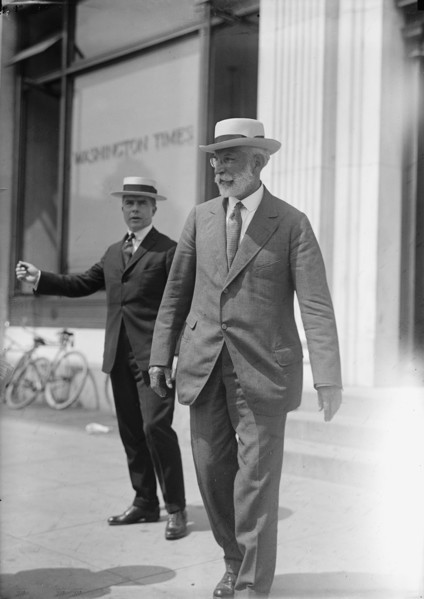 Robert S. Brookings of War Industries Board, Right, Washington DC, 1917.