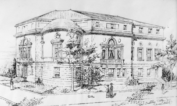 Women's Congressional Club, 16th And U Street, Washington, D.C., Architect's Drawing, 1914. Creator: Unknown.