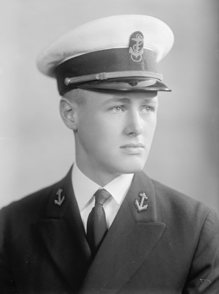 Davis, Lewis O., Midshipman - Portrait, 1933.