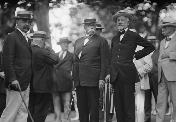 Draft Parade - Senators Saulsbury; Warren; Lodge, 1917.